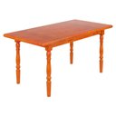 Ver imagem 2 de Mesa Retangular 06 Lugares Pes Torneados 160x80 Cm 102lb Marjori - Mel Brilho