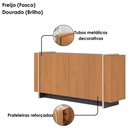 Ver imagem 6 de Balcao Buffet 160 Cm Copacabana Dourado Freijo Colibri