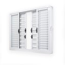 Ver imagem 5 de Janela de Aço Veneziana de Correr 100x120cm 6 Folhas Coflx MGM Branco
