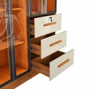 Ver imagem 5 de Guarda-Roupa 4 Portas Reflecta com 3 Gavetas Nature com Off White Yescasa