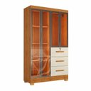 Ver imagem 2 de Guarda-Roupa 4 Portas Reflecta com 3 Gavetas Nature com Off White Yescasa