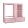Penteadeira Camarim Suspensa com Gavetas e Espelho:rose - 1