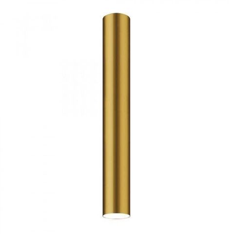Luminária Plafon Viena Tubo 60cm Woods Amarelo/Dourado
