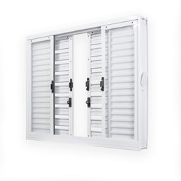 Janela de Aço Veneziana de Correr 100x150cm 6 Folhas coflx MGM - 4 Janela de Aço Veneziana de Correr 100x150cm 6 Folhas coflx MGM - 4