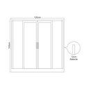 Ver imagem 6 de Janela de Aço Veneziana de Correr 100x150cm 6 Folhas Coflx MGM Branco