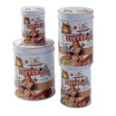 Ver imagem 1 de Kit 4 Latas Decorativas Retrô de Metal Café Coffee