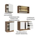 Ver imagem 5 de Armário de Cozinha Compacta 180cm Rustic Branco Glamy Madesa 06