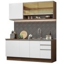 Ver imagem 3 de Armário de Cozinha Compacta 180cm Rustic Branco Glamy Madesa 06