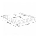 Ver imagem 2 de Cama King Base Box Pés Madeira 203 cm Otto Bouclé Cinza Claro - Nexta Casa