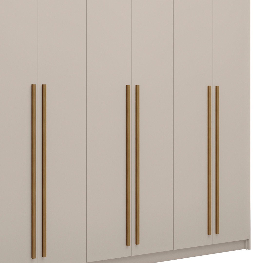 Guarda Roupa Casal 6 Portas 3 Gavetas 233cm Dubai Fendi - Vlr Móveis - 7