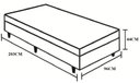 Ver imagem 3 de Cama Box Baú Solteirao King Suede Cinza com 203x96x44cm