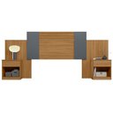 Ver imagem 2 de Cabeceira Extensivel Araguaia 255 Cm Freijo Cinza Off White Flex Moval