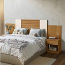 Ver imagem 5 de Cabeceira Extensivel Araguaia 255 Cm Freijo Cinza Off White Flex Moval