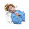 Imagem Anjinho Anjo Da Guarda de Parede Rezando Azul 13 Cm - 2