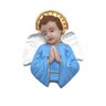Imagem Anjinho Anjo Da Guarda de Parede Rezando Azul 13 Cm - 1