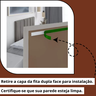 Cabeceira de Cama King 10 Módulos Estofados Suede Areia e 2 Módulos Ripados Mdf - 4