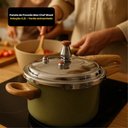 Ver imagem 7 de Panela de Pressão Max Chef Wood Indução 4,2L - Verde Acinzentado