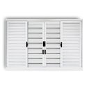 Ver imagem 1 de Janela de Aço Veneziana de Correr 120x150cm 6 Folhas Coflx MGM Branco