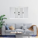 Ver imagem 2 de Janela de Aço Veneziana de Correr 120x150cm 6 Folhas Coflx MGM Branco