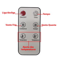 Aquecedor Refrigerador Ar Portatil Ventilador Parede Controle Ajuste de Temperatura Secador Roupa Qu - 7 Aquecedor Refrigerador Ar Portatil Ventilador Parede Controle Ajuste de Temperatura Secador Roupa Qu - 7