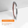 Fita Metalizada Auto Colante Pvc 6,5mm P Decoração de Móveis e Paredes Prata 5m - 2