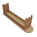 Ver imagem 4 de Kit 2 Bancos de Madeira Mdf Decorativo Moderno para Vestiário Academia Refeitório Sala Hall