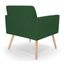 Ver imagem 5 de Kit 2 Poltronas Viena Gomada Veludo Verde Pés Palito Natural - D’Rossi