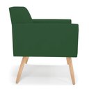 Ver imagem 4 de Kit 2 Poltronas Viena Gomada Veludo Verde Pés Palito Natural - D’Rossi
