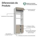 Ver imagem 3 de Torre Quente 70 cm 3 Portas Branco/Crema Vik Madesa