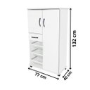 Ver imagem 2 de Armário Balcão Fruteira 2 Portas 1 Gaveta com Rodízio Sicilia - Bella Vercelli 520