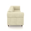 Ver imagem 6 de Sofá Living Sala de Estar Stanford Chesterfield 2 Lugares 200cm Pés de Madeira Couro Off White G58 -