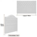 Ver imagem 3 de Cabeceira para Cama Box King 195cm Balence Bouclé Off White - Sallar Home