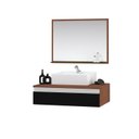 Ver imagem 2 de Conjunto Safira 60cm Mdf Gabinete de Banheiro Superior com Cuba e Espelheira