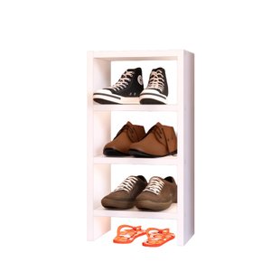 Sapateira Armário Multiuso MDF Branco 30cm