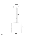 Ver imagem 3 de Lustre Pendente Moderno Bilboque Médio Cilídrico Br Fosco Cobre