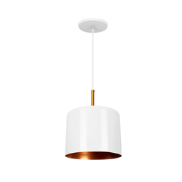 Lustre Pendente Moderno Bilboque Médio Cilídrico BR Fosco Cobre - 2