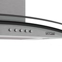 Ver imagem 5 de Coifa de Parede Clean Vidro Curvo 80cm 140w Fogatti Kromanox 110v