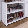 Kit Sapateira Prateleira Organizadora Calçados Banquinho Hall Entrada Gaveta Basculante Branco - - 4