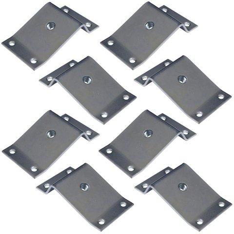 Kit 8 Chapinhas Inclinada 15º Fixação Pés Palito Rosca