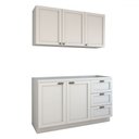 Ver imagem 4 de Cozinha Compacta Essenza para Pia 5 Portas 3 Gavetas 100% Mdf Branco Fosco - Panorama Móveis