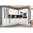 Ver imagem 6 de Kit de Cozinha 14pçs Americana 1 (3 Armários + 4 Balcões + 1 Paneleiro + 6 Complementos) Branco