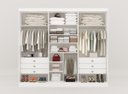 Ver imagem 3 de Guarda Roupa da Vinci Plus Ripado 6 Portas 100% Mdf D`doro Móveis - Branco