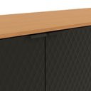 Ver imagem 4 de Aparador Kappesberg 4 Portas 3d Canela-preto 180cm