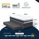 Ver imagem 5 de Cama Box com Colchão de Espuma D45 Double Face Territory Hellen + Auxiliar de Molas Unique Solteiro