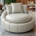 Ver imagem 2 de Poltrona Decorativa Safira Base Giratoria Courino Tcs 725 Moll
