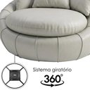 Ver imagem 6 de Poltrona Decorativa Safira Base Giratoria Courino Tcs 725 Moll
