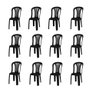 Kit 12 Cadeiras Plásticas de Festa Bistro Preta - 2