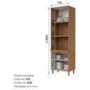 Ver imagem 3 de Armário Paneleiro Torre Quente 2 Fornos Ambiente Requinte Nature Areia Hp – Henn