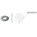 Ver imagem 2 de Kit 100 Arruela Lisa Zincada 3/8" - Mister