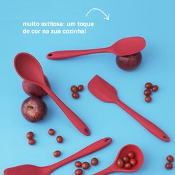 ESPÁTULA DE SILICONE DUPLO REDONDA - OIKOS - 4